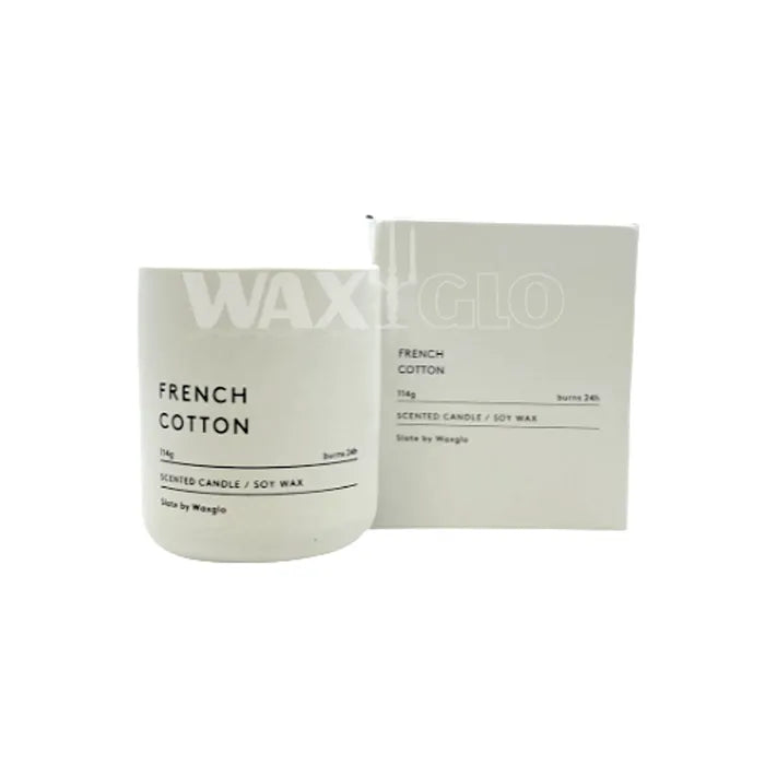 Slate Candle 114g French Cotton
