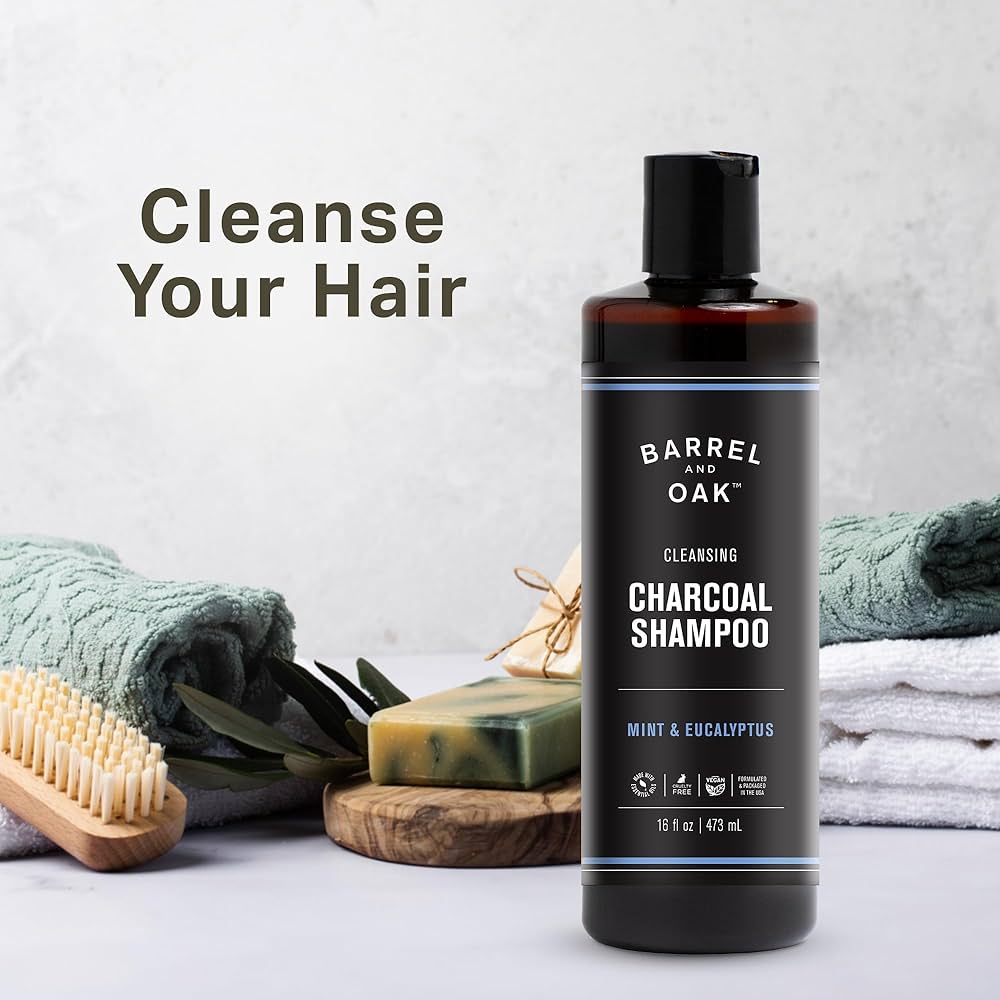 Barrel & Oak Charcoal Shampoo Mint & Eucalyptus