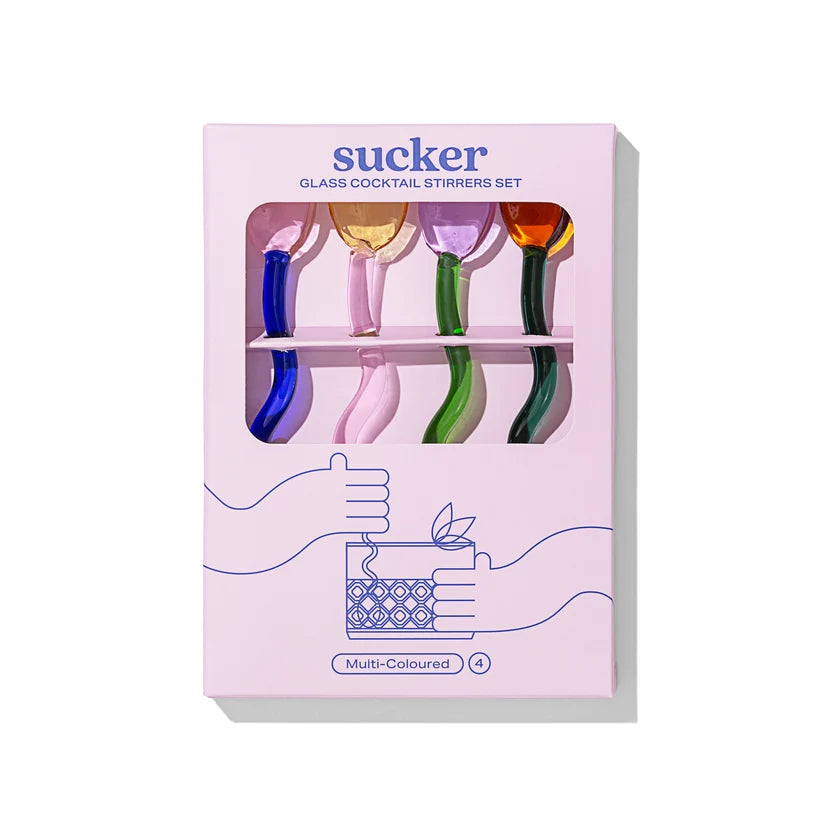 Glass Stirrer Set 4 Pack