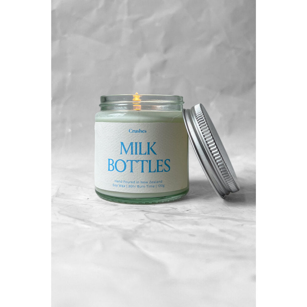 Crushes Candle Milk Bottles 120g