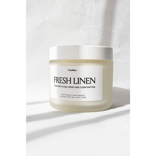 Crushes Candle Fresh Linen 120g