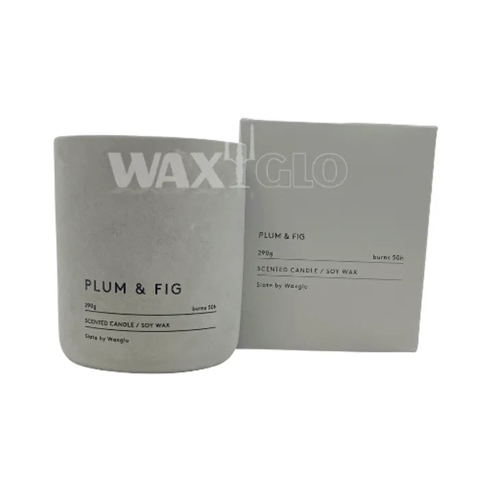 Slate Candle 290g Plum & Fig
