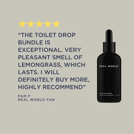 Real World Koromiko Leaf & Lemongrass Toilet Drops Refill 200ml